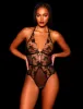 Whitney Black Bodysuit sold by Honey Birdette
