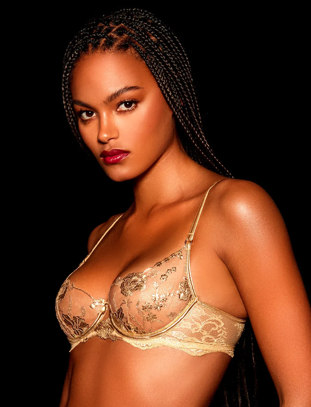 Whitney Gold Bra sold by Honey Birdette product image thumbnail 4