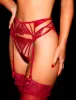 Red Rose Suspender Stockings sold by Honey Birdette