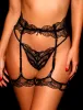 Elysha Black Suspender sold by Honey Birdette