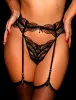 Elysha Black Suspender sold by Honey Birdette