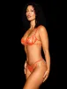 Phoenix Orange Bra & Bottom Lingerie Set sold by Honey Birdette