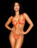 Phoenix Orange Bra & Bottom Lingerie Set sold by Honey Birdette