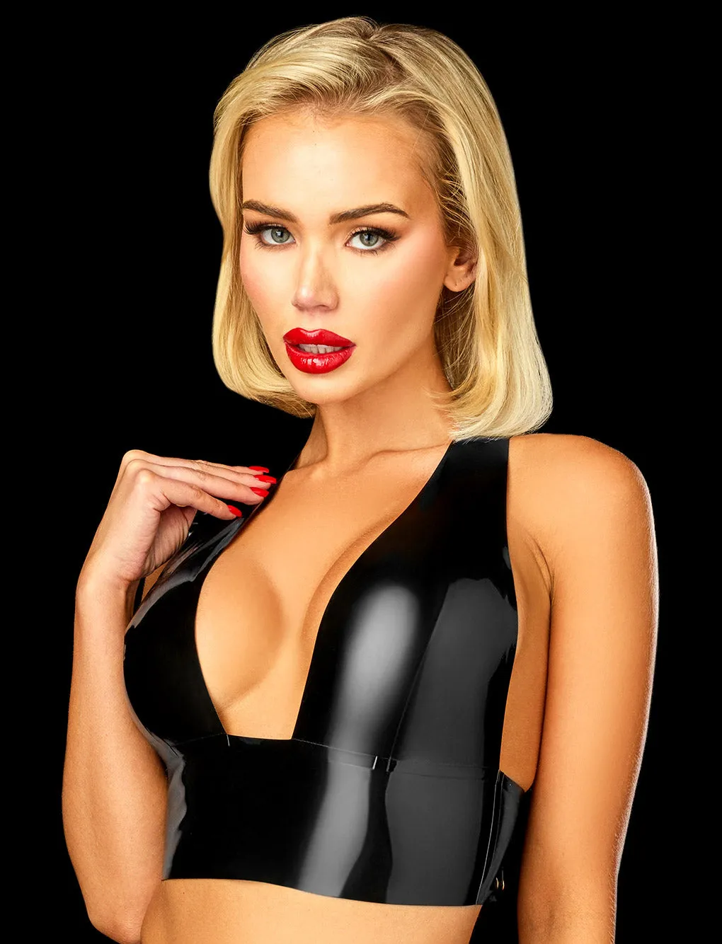 Latex 2.0 Black Bralette sold by Honey Birdette product image thumbnail 4