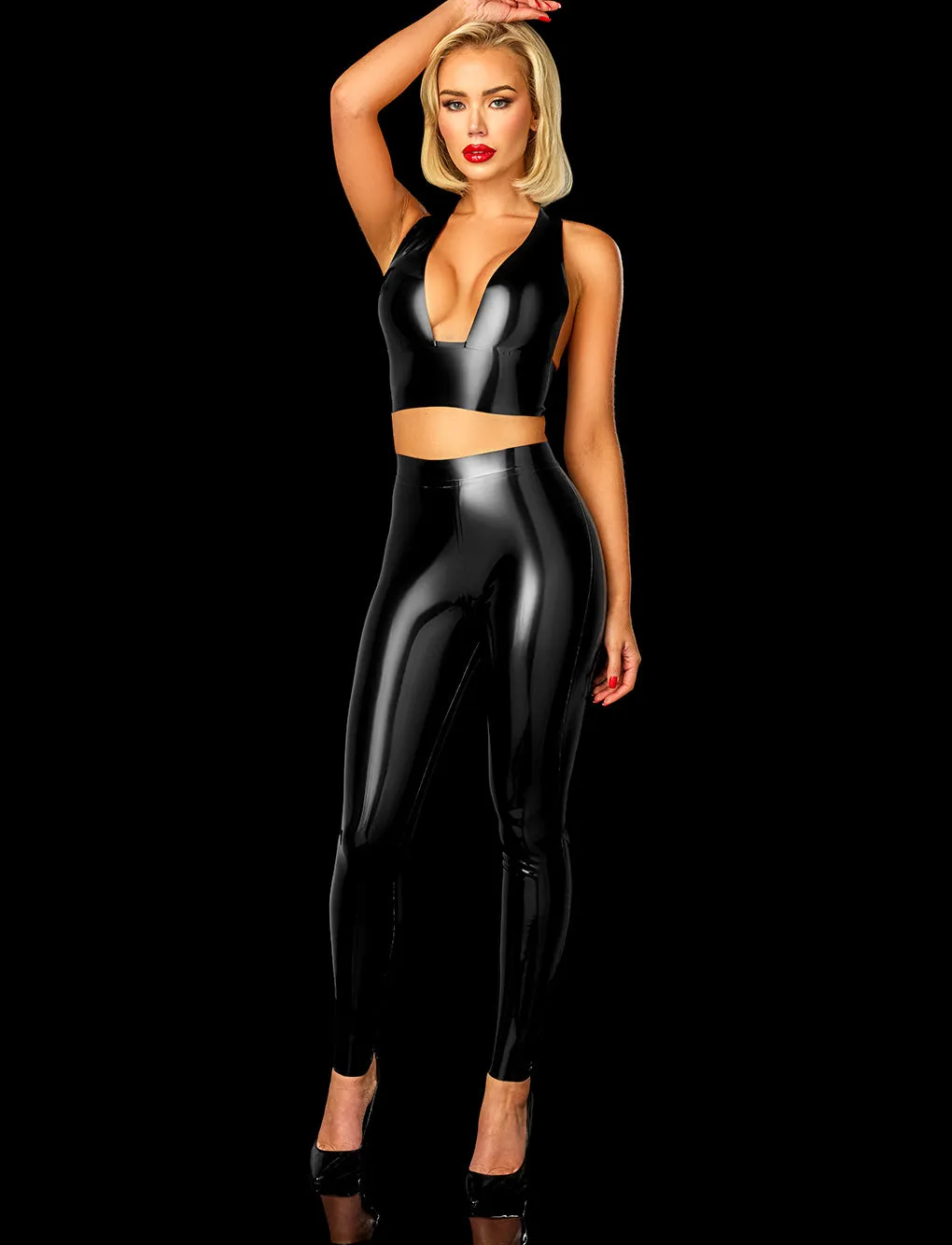 Latex 2.0 Black Leggings sold by Honey Birdette product image thumbnail 4