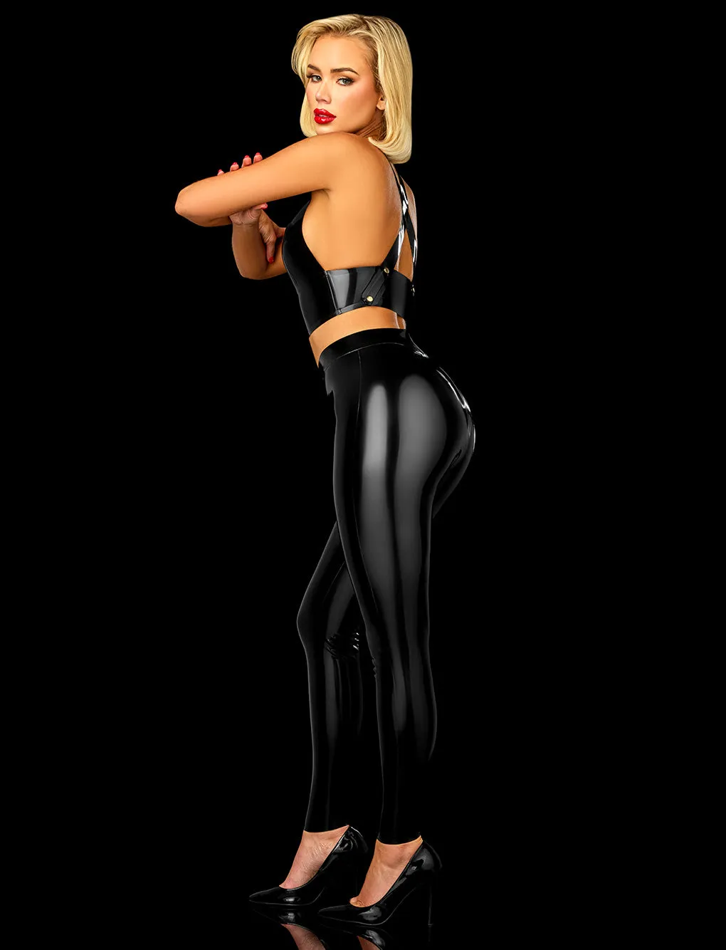 Latex 2.0 Black Leggings sold by Honey Birdette product image thumbnail 5