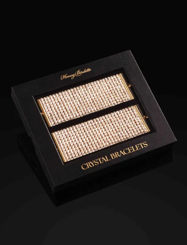 Gold Crystal Bracelet made by Honey Birdette