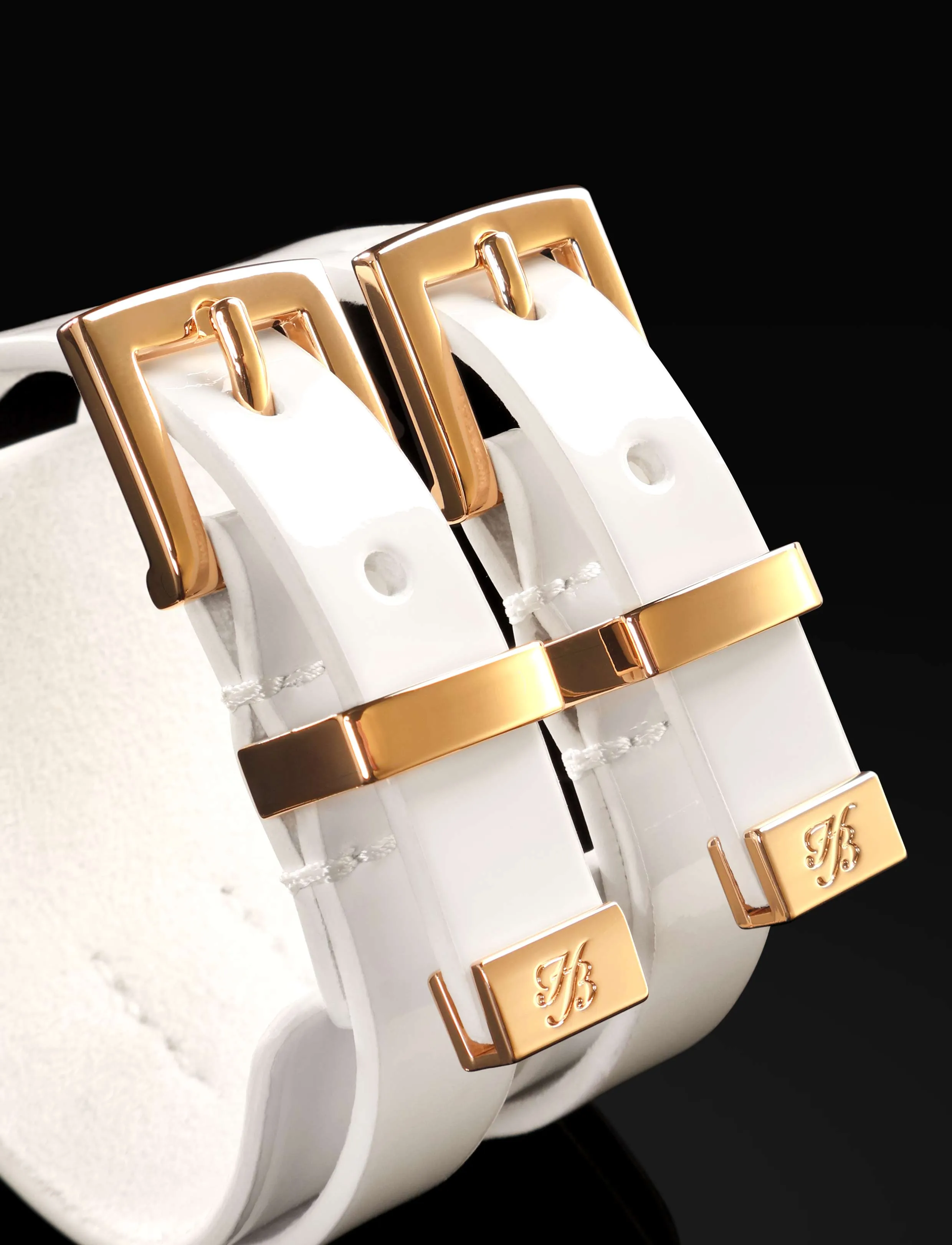 Jasmin White Wrist Cuffs sold by Honey Birdette product image thumbnail 5