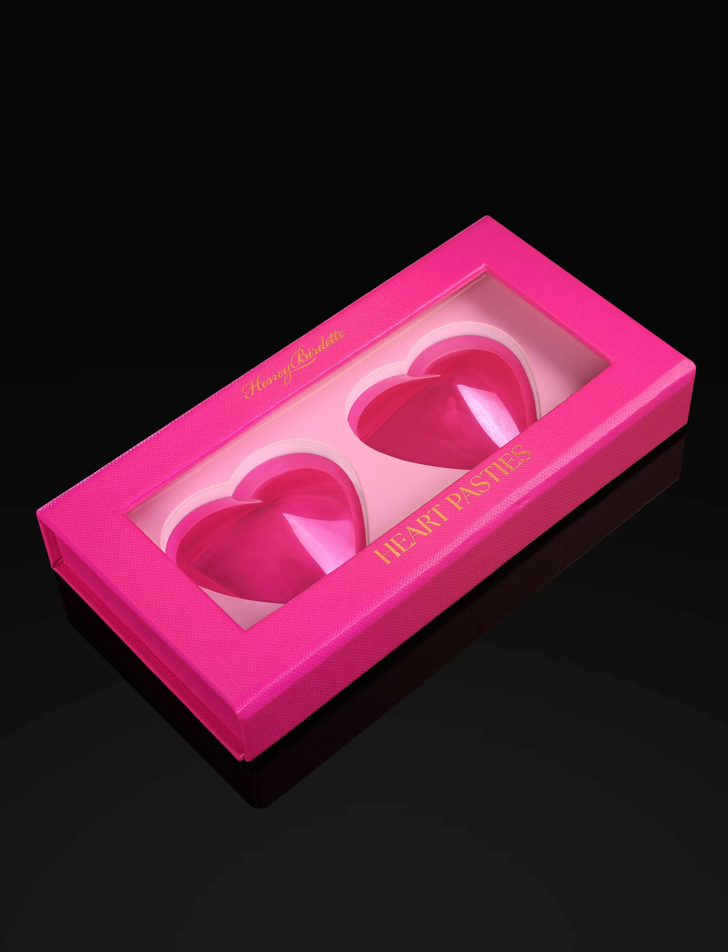 Hot Pink Heart Pasties sold by Honey Birdette product image thumbnail 2