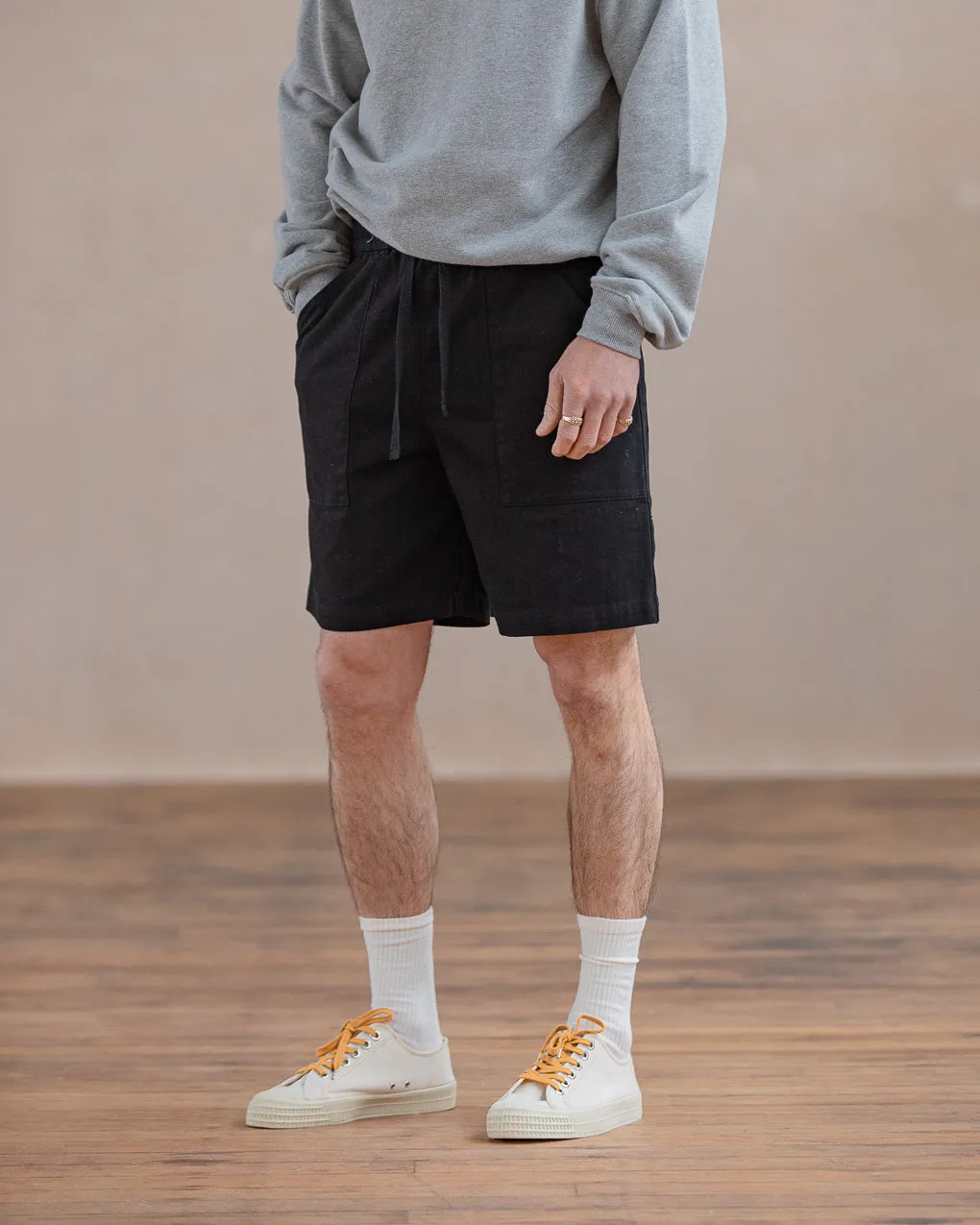 Service Fatigue Shorts - Washed Black sold by P & Co product image thumbnail 4