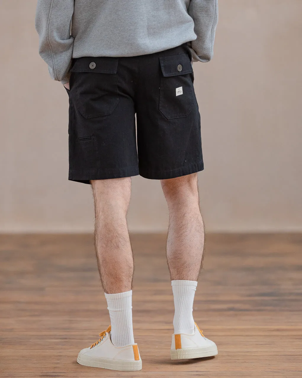 Service Fatigue Shorts - Washed Black sold by P & Co product image thumbnail 2
