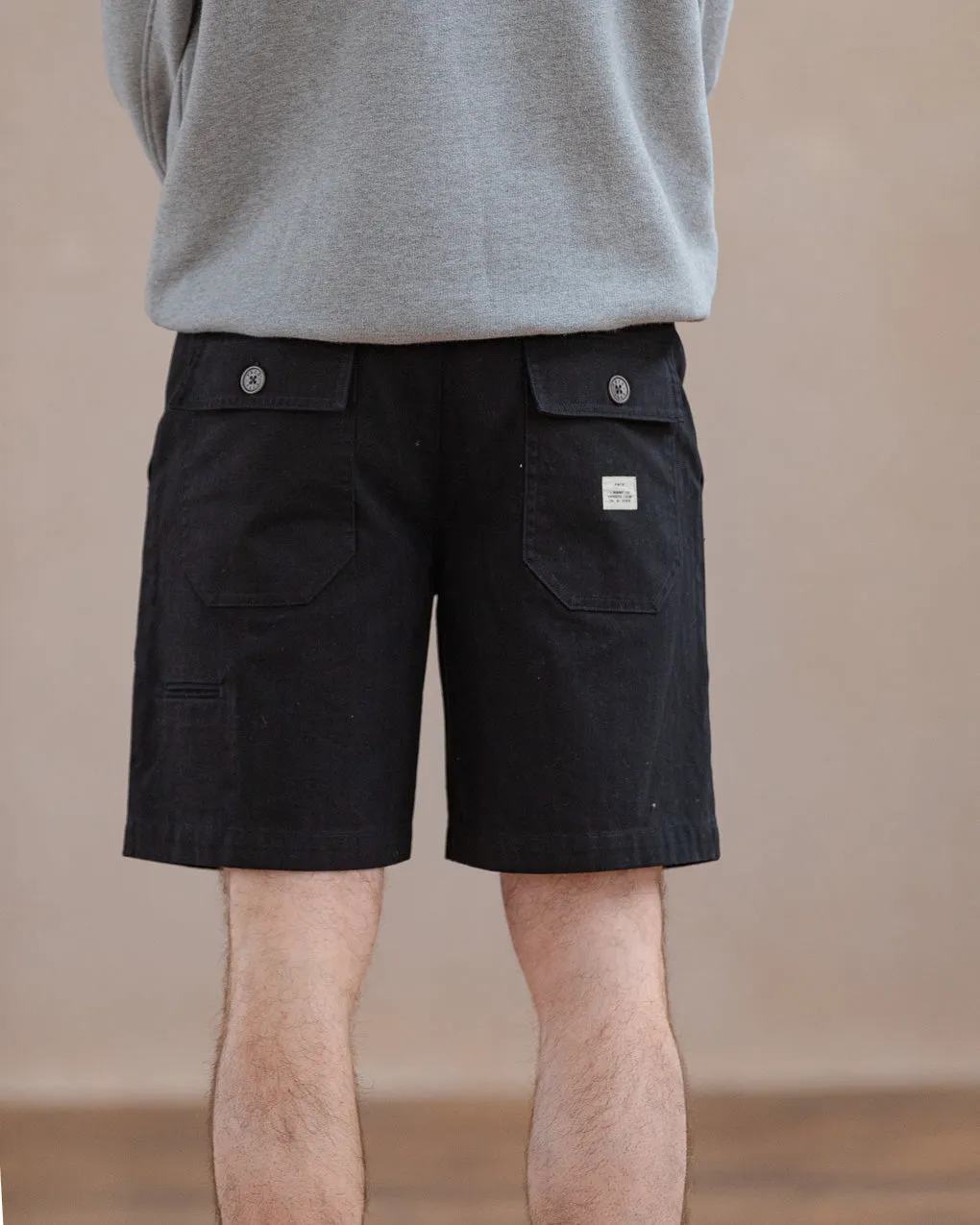Service Fatigue Shorts - Washed Black sold by P & Co product image thumbnail 3