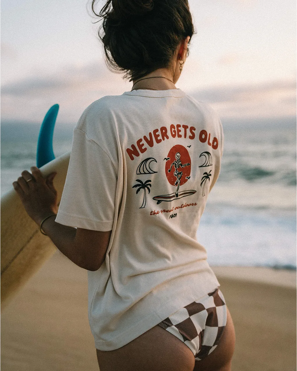 Never Gets Old T-Shirt - Bone sold by P & Co product image thumbnail 3