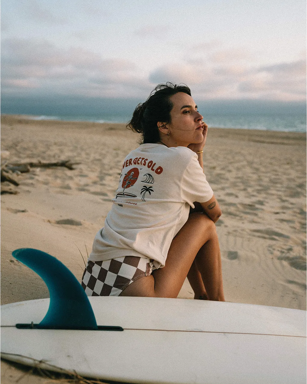 Never Gets Old T-Shirt - Bone sold by P & Co product image thumbnail 5