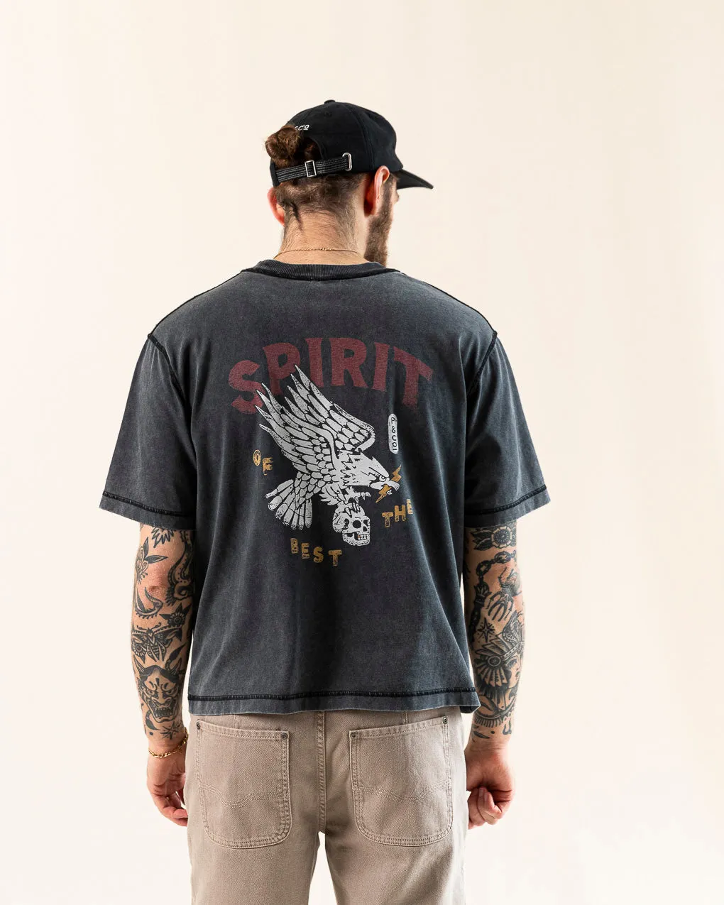 Spirit Boxy T-shirt - Acid Wash sold by P & Co product image thumbnail 3