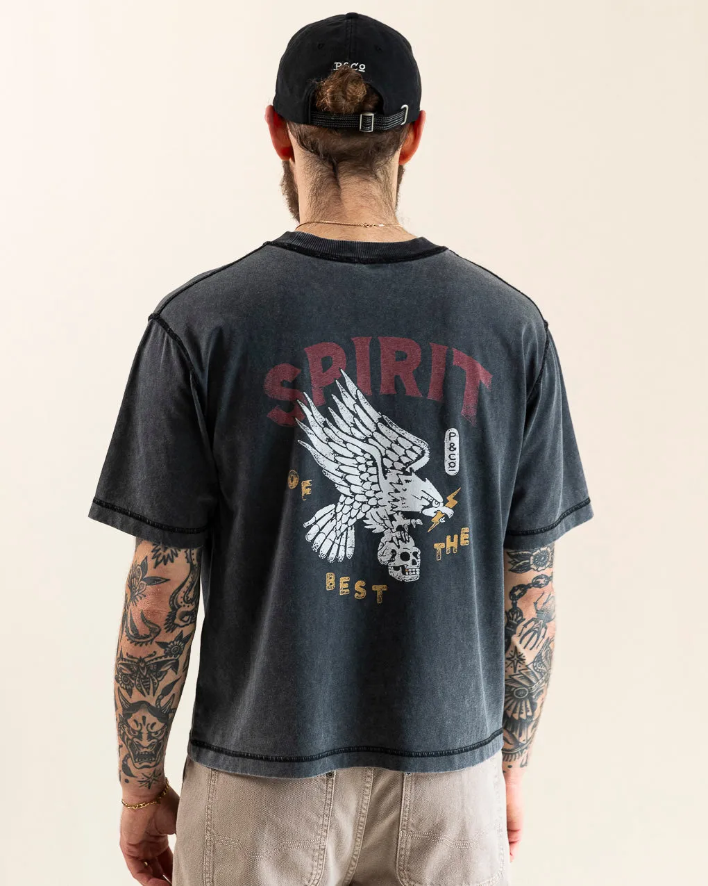 Spirit Boxy T-shirt - Acid Wash sold by P & Co