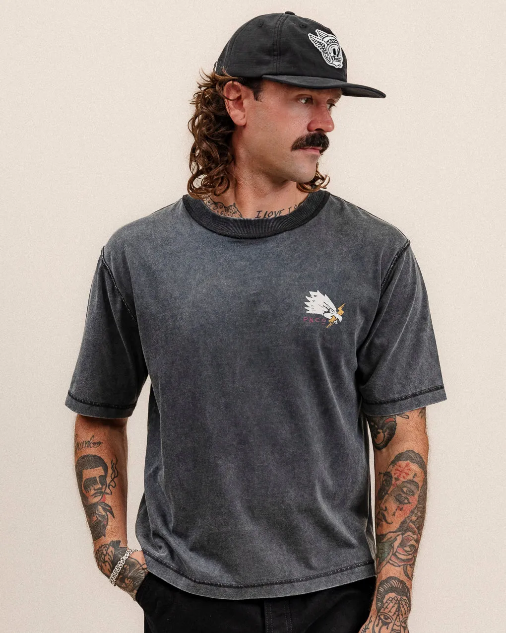 Spirit Boxy T-shirt - Acid Wash sold by P & Co product image thumbnail 4