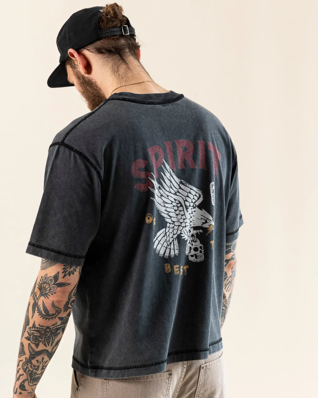 Spirit Boxy T-shirt - Acid Wash sold by P & Co product image thumbnail 5