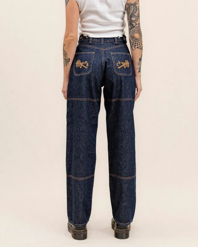 Rosa High Waisted Jean - Indigo Denim sold by P & Co