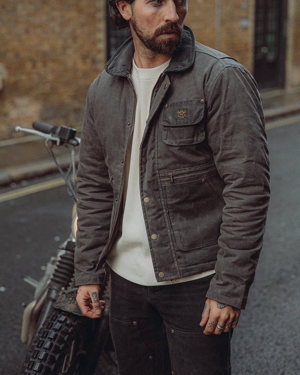 Driver's Jacket - Charcoal sold by P & Co