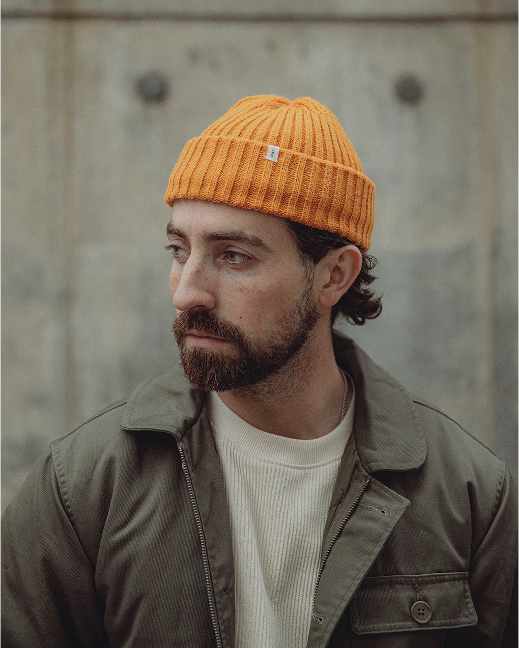 Fisherman Beanie - Yellow sold by P & Co