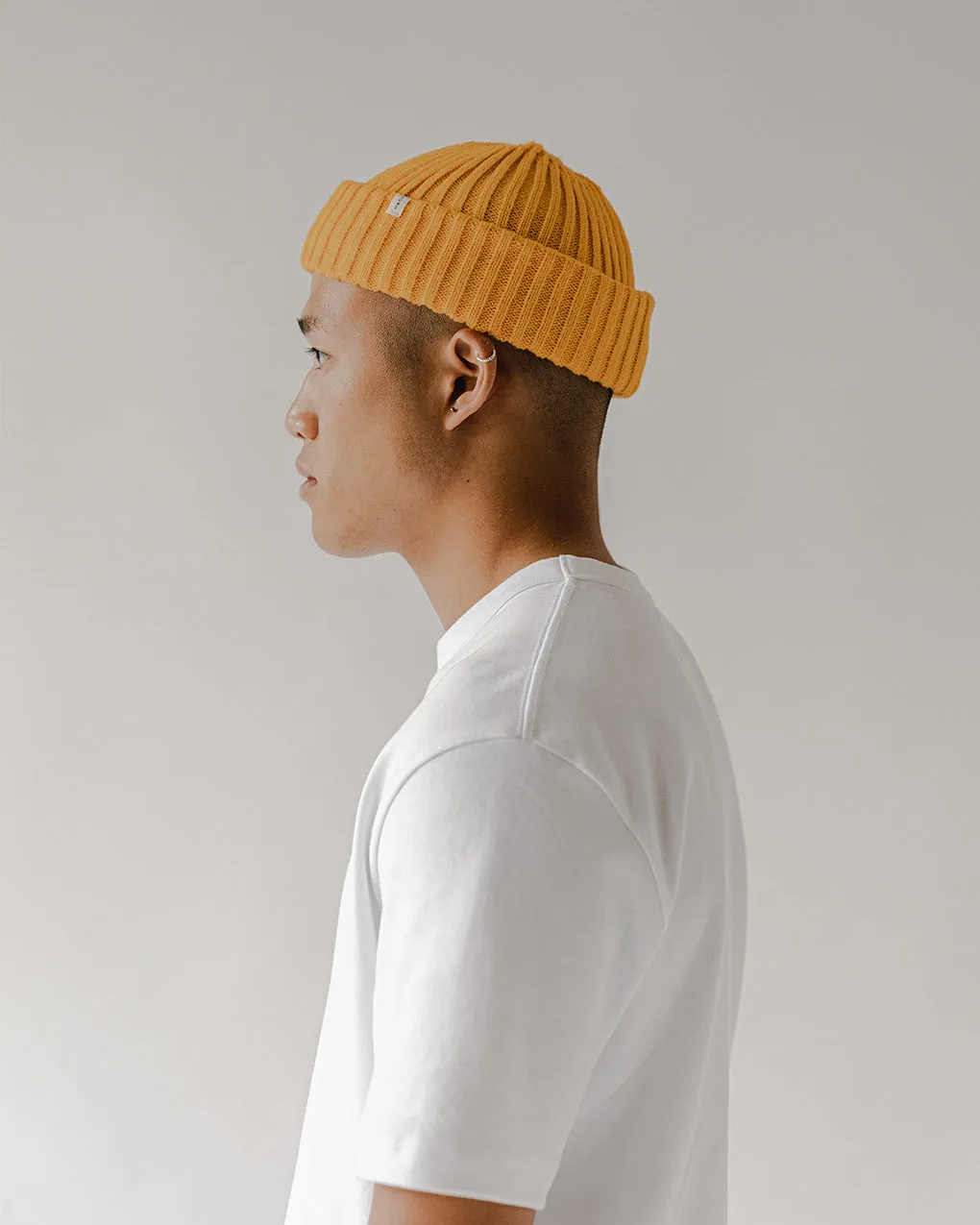 Fisherman Beanie - Yellow sold by P & Co product image thumbnail 3