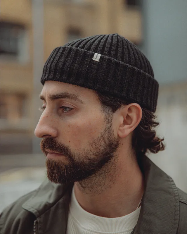 Fisherman Beanie - Black sold by P & Co