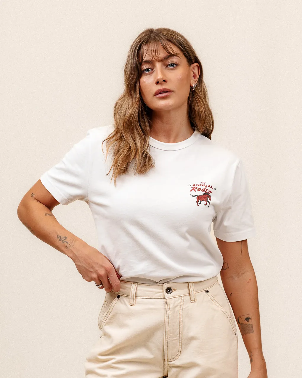 Rodeo T-Shirt - Off White sold by P & Co product image thumbnail 2