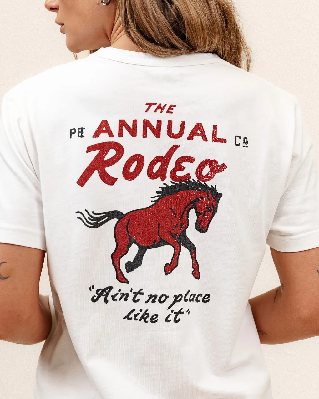 Rodeo T-Shirt - Off White sold by P & Co product image thumbnail 3