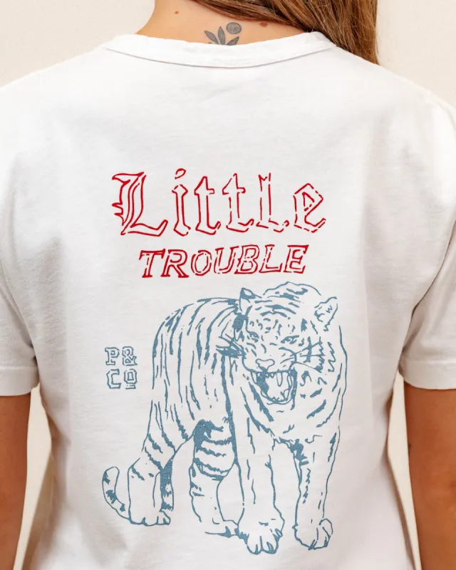 Little Trouble T-Shirt - Off White sold by P & Co