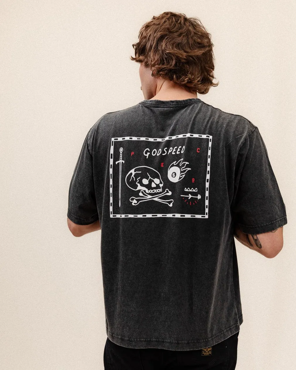 Godspeed Boxy T-Shirt - Acid Wash sold by P & Co