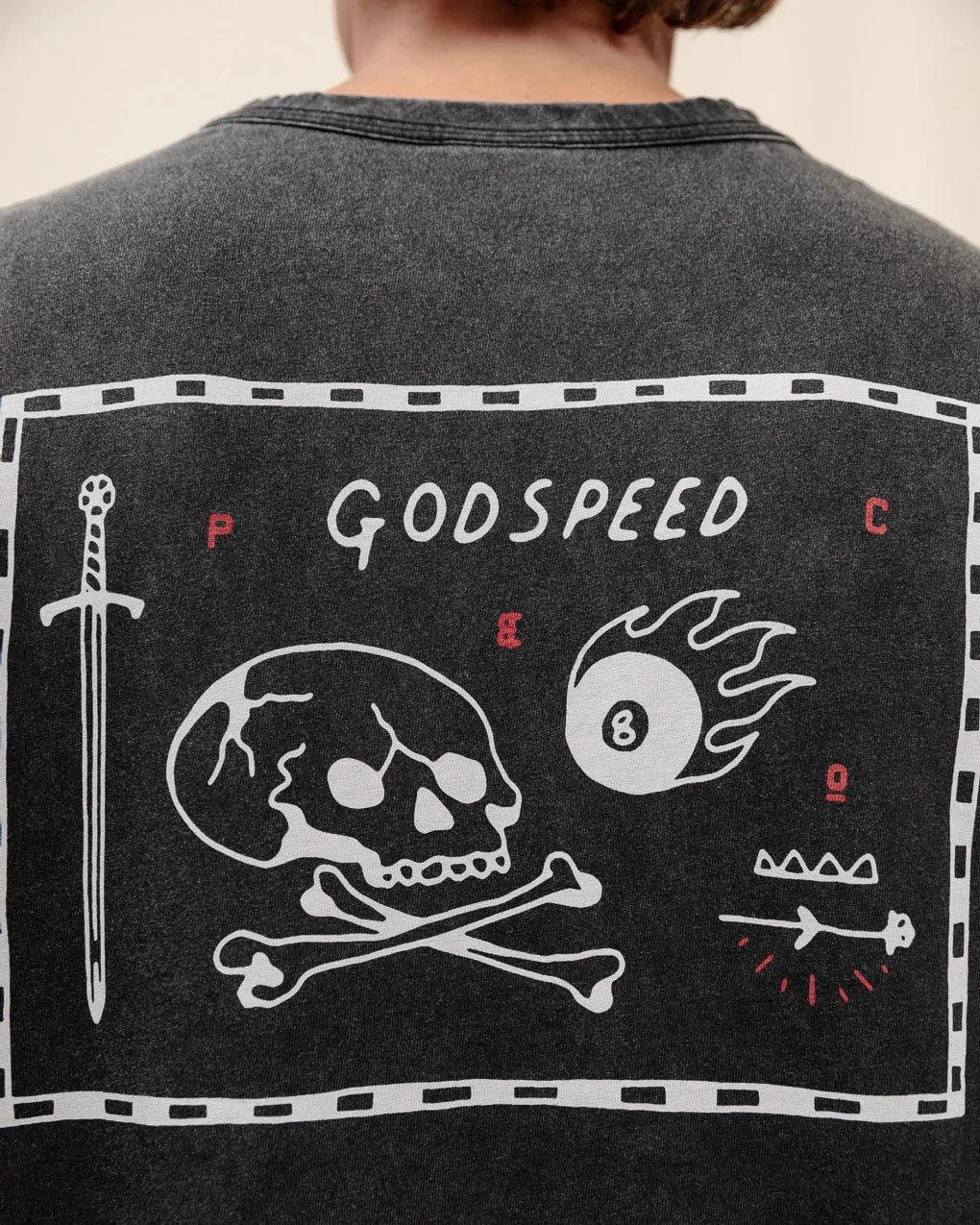 Godspeed Boxy T-Shirt - Acid Wash sold by P & Co product image thumbnail 3