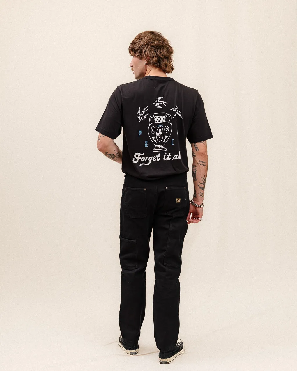 Forget It All T-Shirt - Washed Black sold by P & Co product image thumbnail 4
