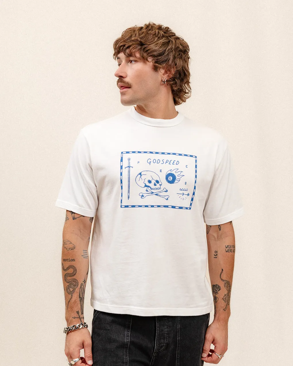 Godspeed Boxy T-Shirt - Off White sold by P & Co product image thumbnail 5