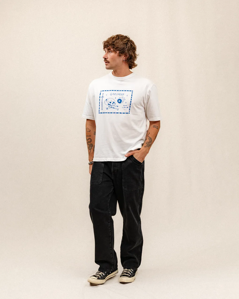 Godspeed Boxy T-Shirt - Off White sold by P & Co product image thumbnail 3
