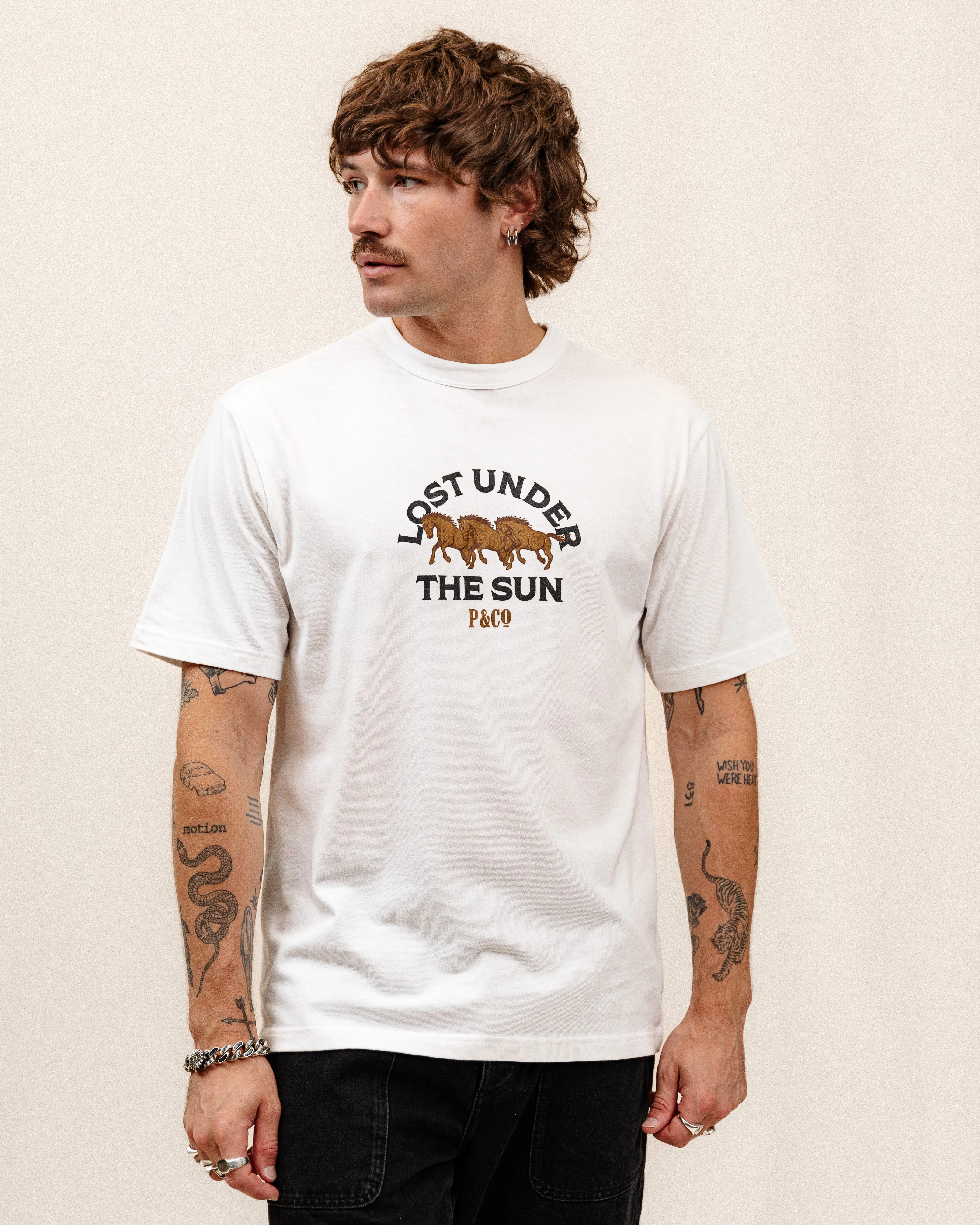 Lost Under The Sun T-Shirt - Off White sold by P & Co product image thumbnail 3