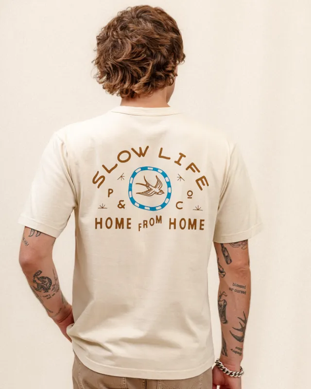 Home From Home T-Shirt - Bone sold by P & Co
