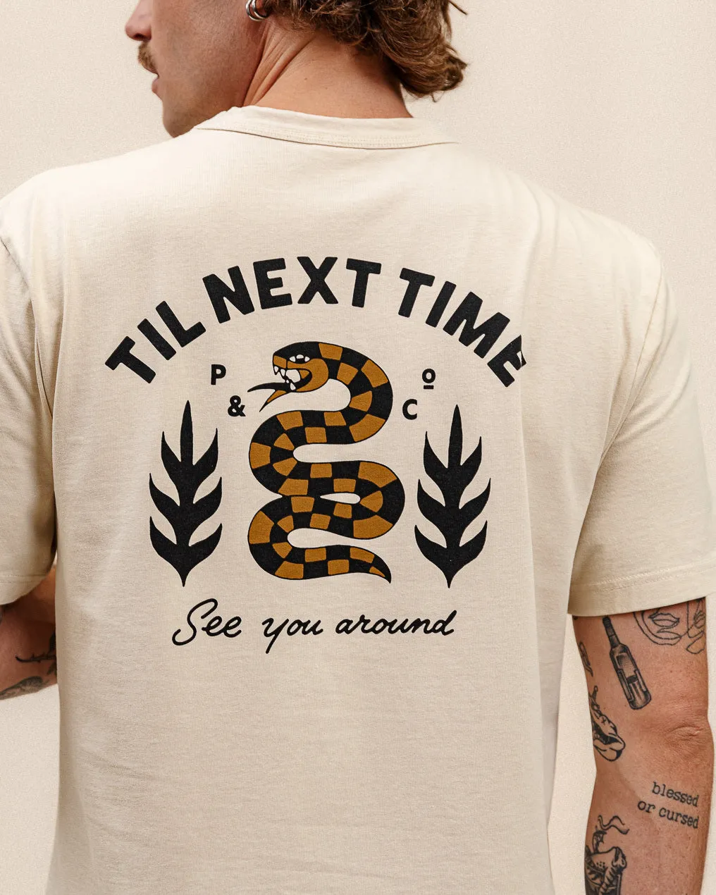 Til Next Time T-Shirt - Bone sold by P & Co product image thumbnail 5