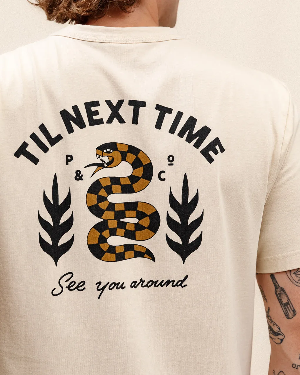 Til Next Time T-Shirt - Bone sold by P & Co product image thumbnail 3