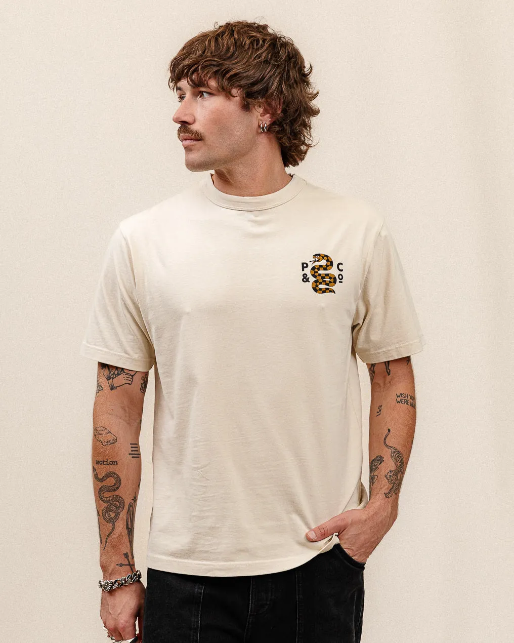 Til Next Time T-Shirt - Bone sold by P & Co product image thumbnail 4