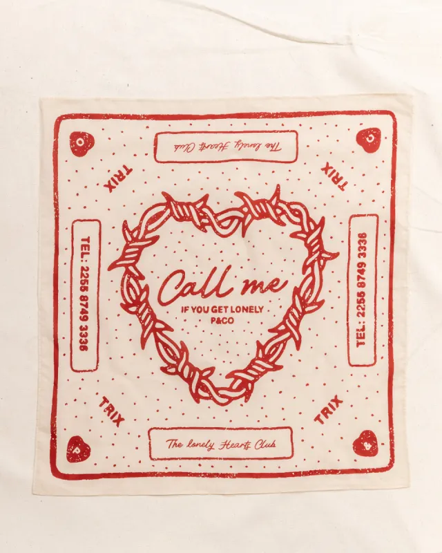 Heartbreaker Bandana - Ecru sold by P & Co
