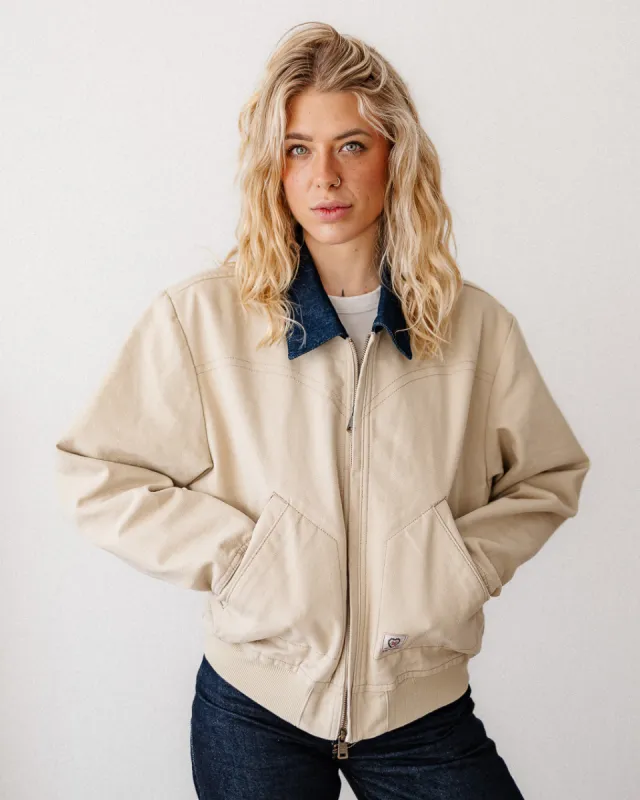 Lonely Hearts Turner Jacket - Ecru sold by P & Co