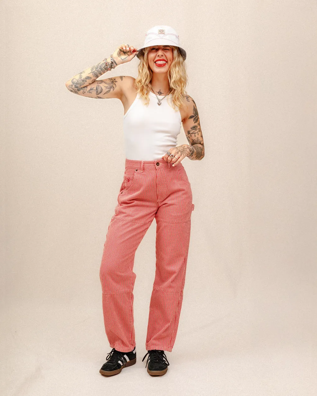 Railroad Carpenter Pant - Red Hickory Stripe sold by P & Co product image thumbnail 4