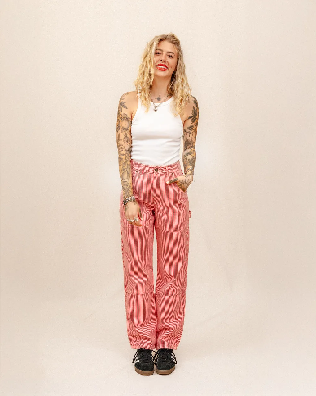 Railroad Carpenter Pant - Red Hickory Stripe sold by P & Co product image thumbnail 5