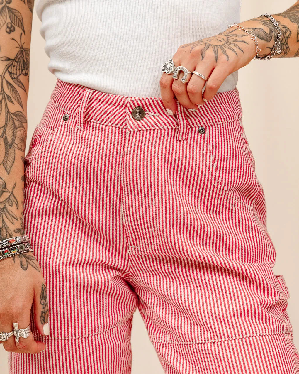 Railroad Carpenter Pant - Red Hickory Stripe sold by P & Co product image thumbnail 3