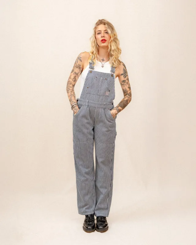 Railroad Dungarees - Indigo Hickory Stripe sold by P & Co