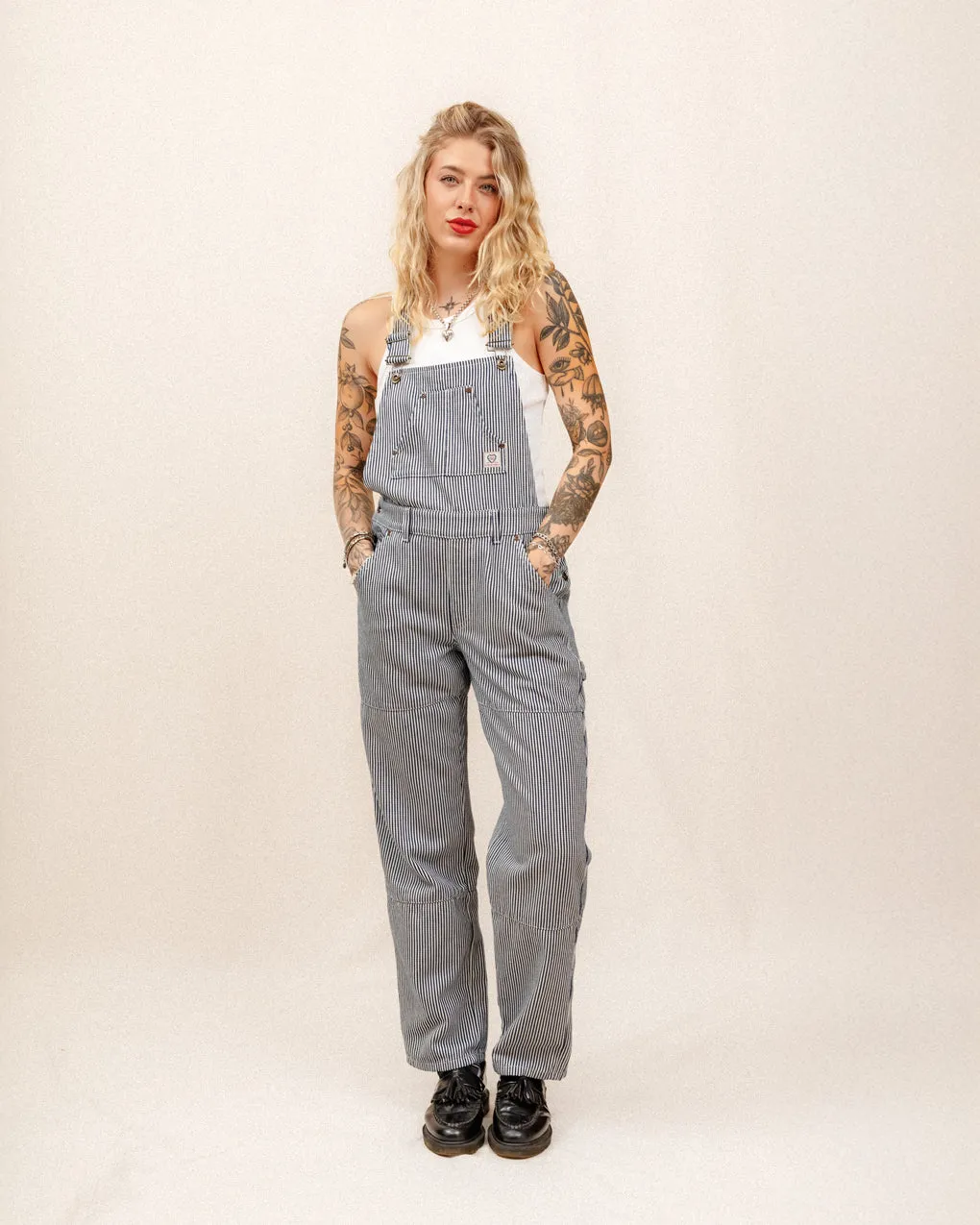 Railroad Dungarees - Indigo Hickory Stripe sold by P & Co product image thumbnail 3