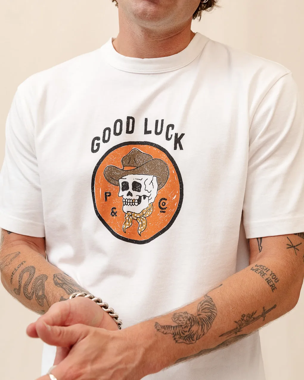 Good Luck T-Shirt - Off White sold by P & Co product image thumbnail 2
