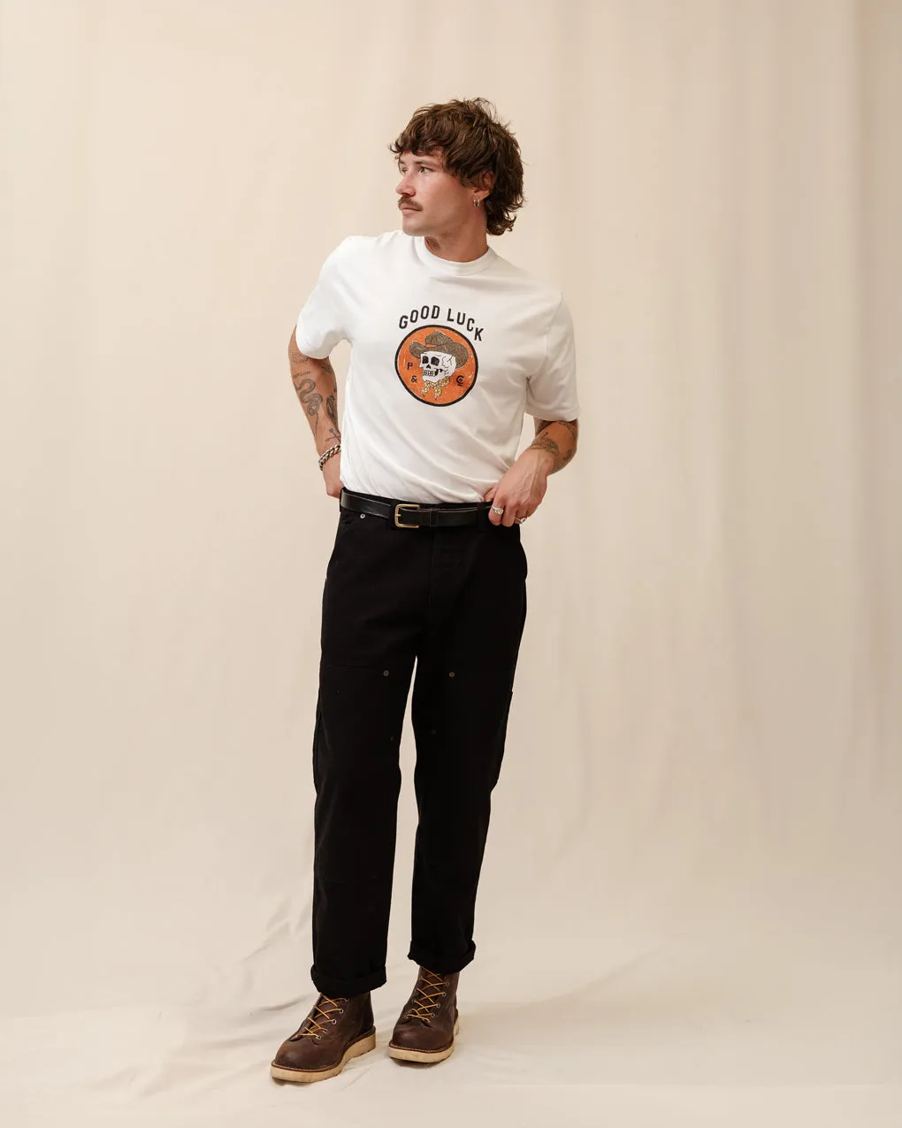 Good Luck T-Shirt - Off White sold by P & Co product image thumbnail 3