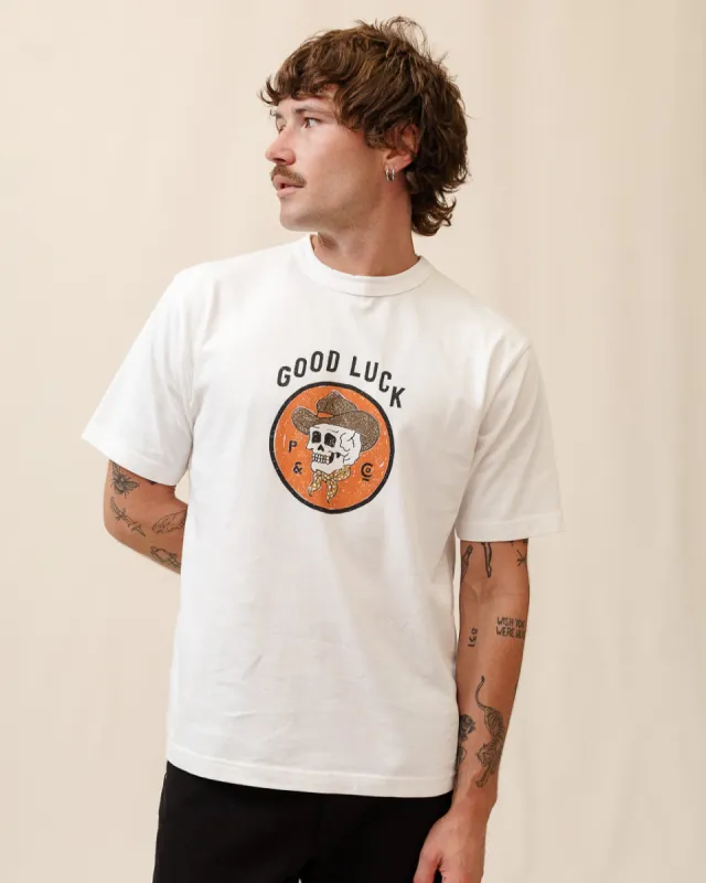 Good Luck T-Shirt - Off White sold by P & Co